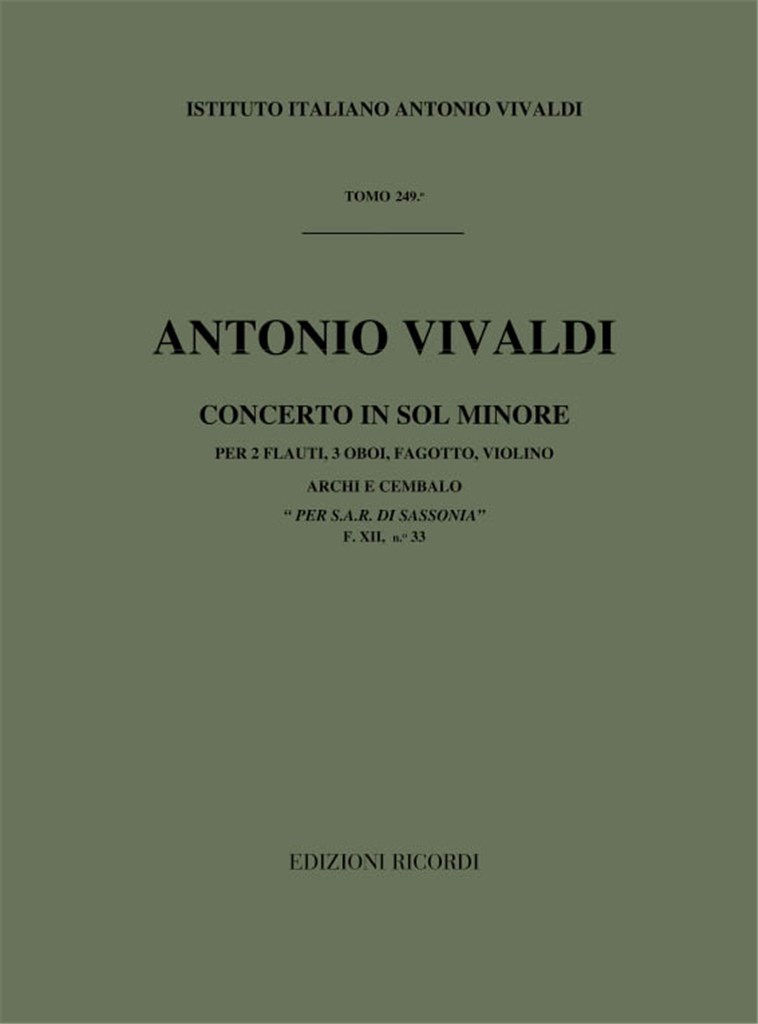 Concerti Per Strumenti Diversi, Archi E B.C.: In